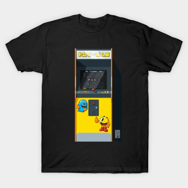 Pac-Man Arcade T-Shirt by Staermose